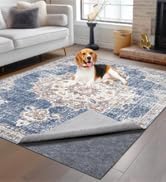 Non-Slip Rug Pads 1/4” Thick, 4x6Ft Waterproof Rugs Non Skid Rug Pad for All Floors and Finishes