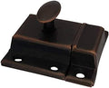 QCAA Oval Turn Cabinet Latch, for Cupboard & Other Furniture, Large, Antique Copper, Made in