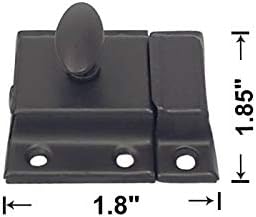 QCAA Oval Turn Cabinet Latch, for Cupboard & Other Furniture, Small, ORB Oil Rubbed Bronze Coated