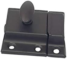 QCAA Oval Turn Cabinet Latch, for Cupboard & Other Furniture, Small, ORB Oil Rubbed Bronze Coated