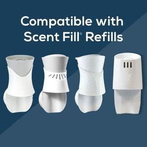 Scent Fill Rosewater Plug in Air Freshener, Scented Oil Refills, 2 Plug in Refills & Diffuser - Air