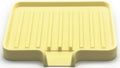 Happitasa Silicone Soap Dish Tray and Sponge Holder with Drain Chute, Pack of 2 | Bathroom and