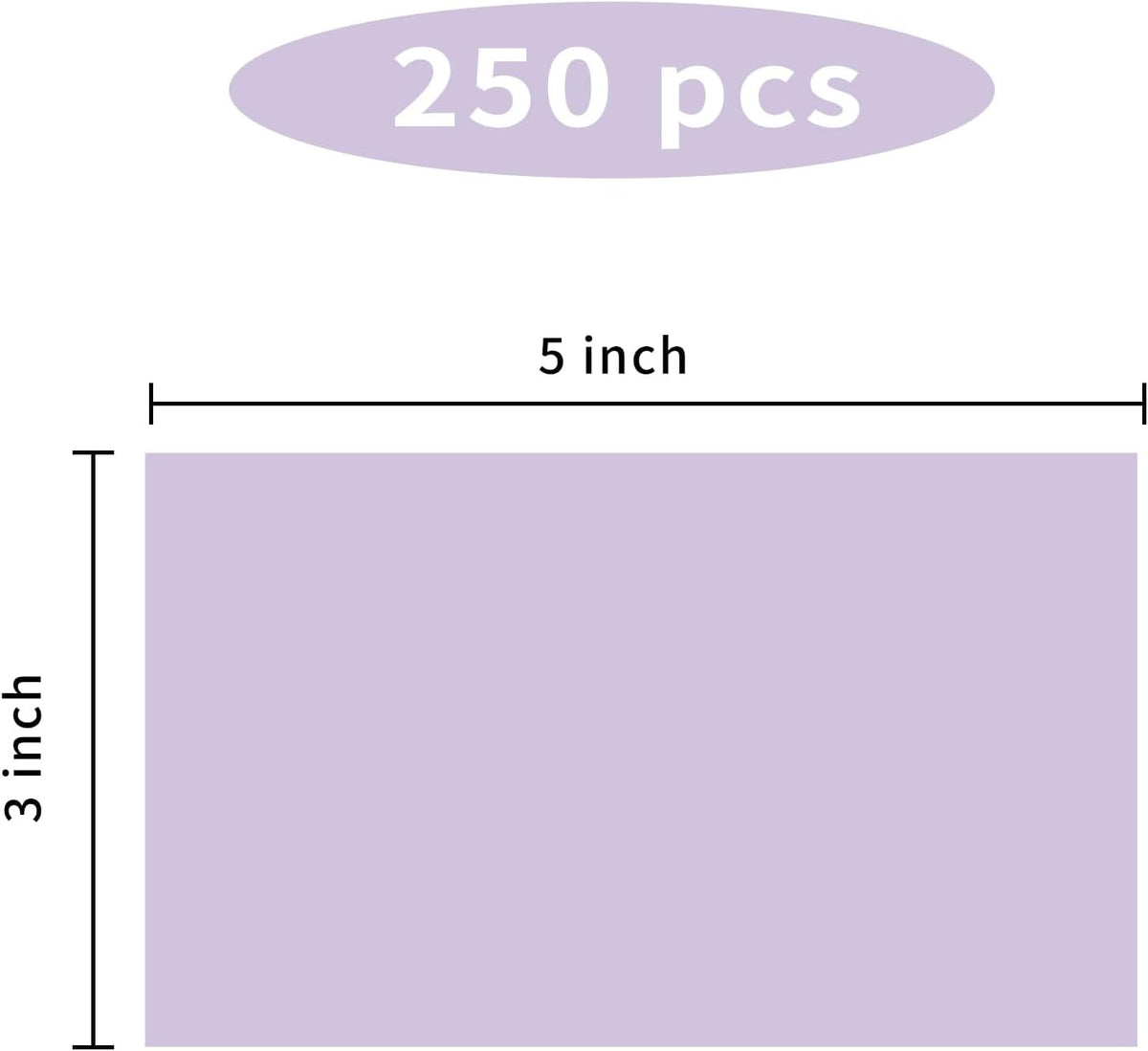STARLIBOO 3"X5" Rectangle Color Coding Labels, Removable Square Label Inventory Stickers, Permanent
