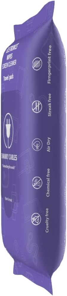 Screen Cleaner Wipes: Electronic Wipes for Screens - Computer Screen Wipes for Lens, Phone, Tv
