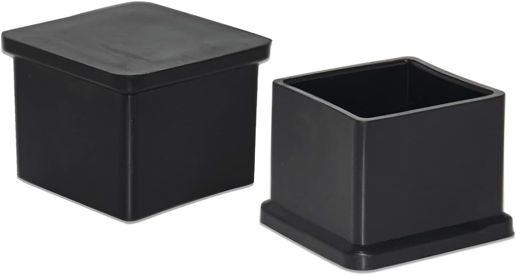 Flyshop Flexible Anti-Scratch PVC Patio Chair Table Leg Caps Tips Floor Protectors Square Furniture