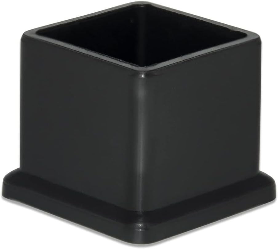 Flyshop 20 Pieces 22 x 22mm PVC Chair Leg Caps Square, Protective Caps for Chair Legs, Floor