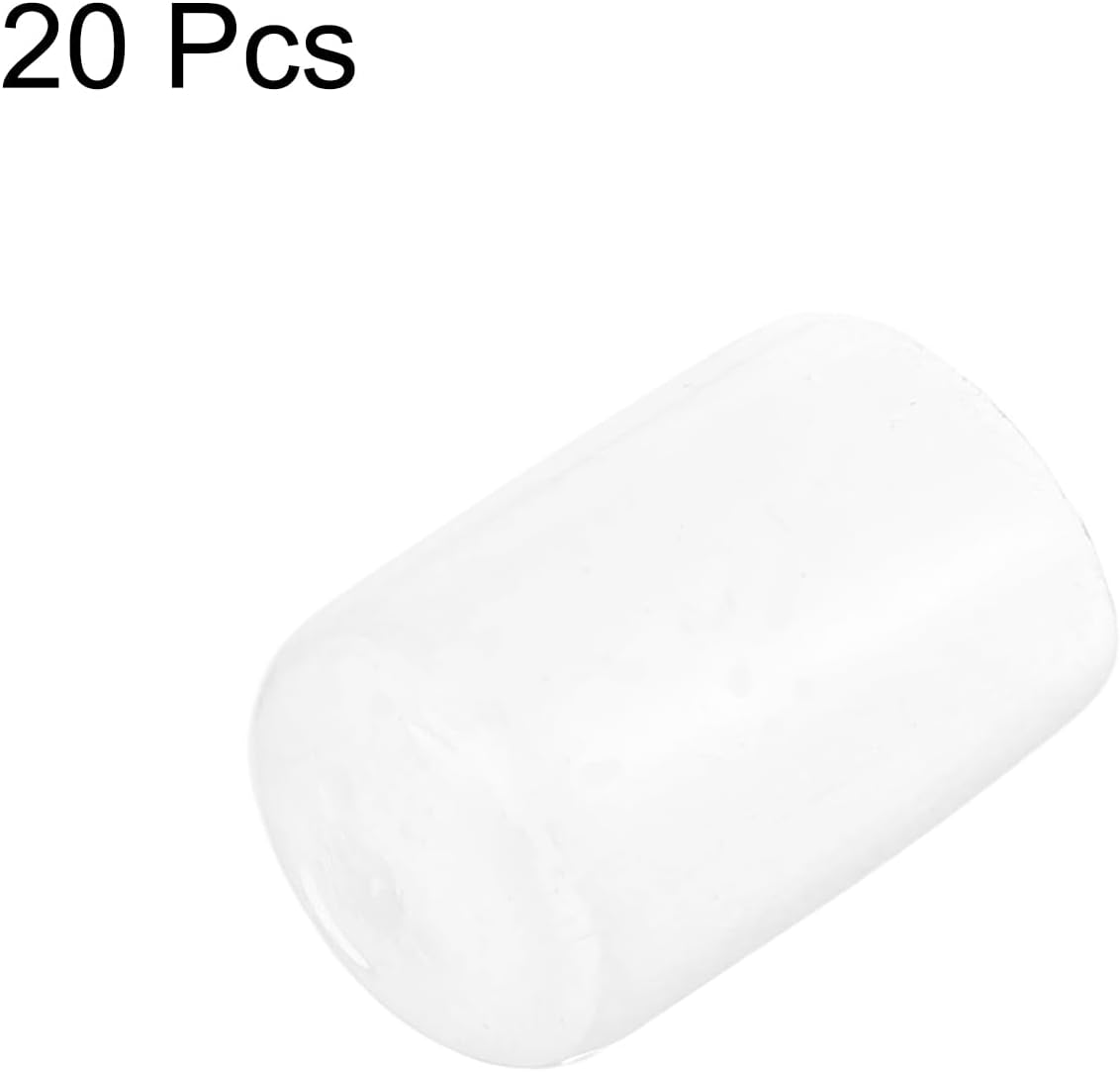 uxcell 20pcs Rubber End Caps Protective Caps 13mm ID Vinyl PVC Round Tube Bolt Cap Cover Screw