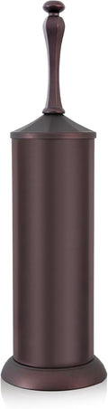 Bronze Toilet Brush and Holder，Extra Long Handled Toilet Brush for Bathroom，Stainless Steel Heavy