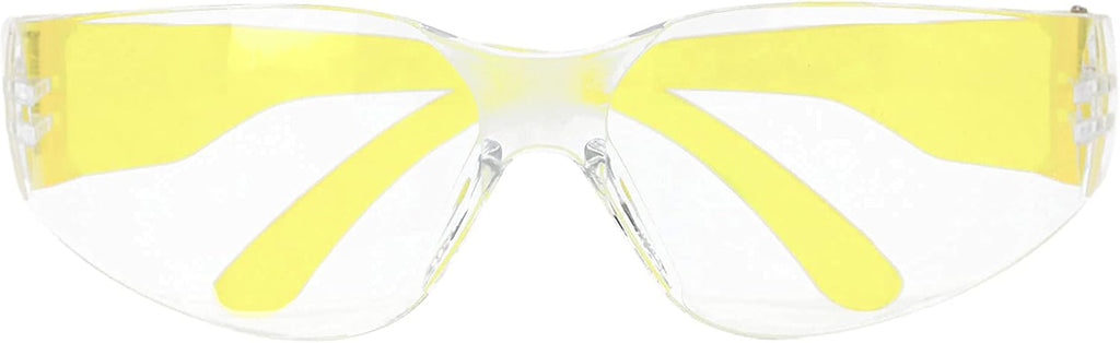 BISON LIFE Safety Glasses - Scratch Resistant Wrap Around Eyewear, Polycarbonate ANSI Z87.1 Impact