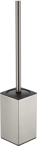 BGL Toilet Brush Holder Stainless Steel 304 Standing Brushed Nickel Square Toilet Bowl Brush for