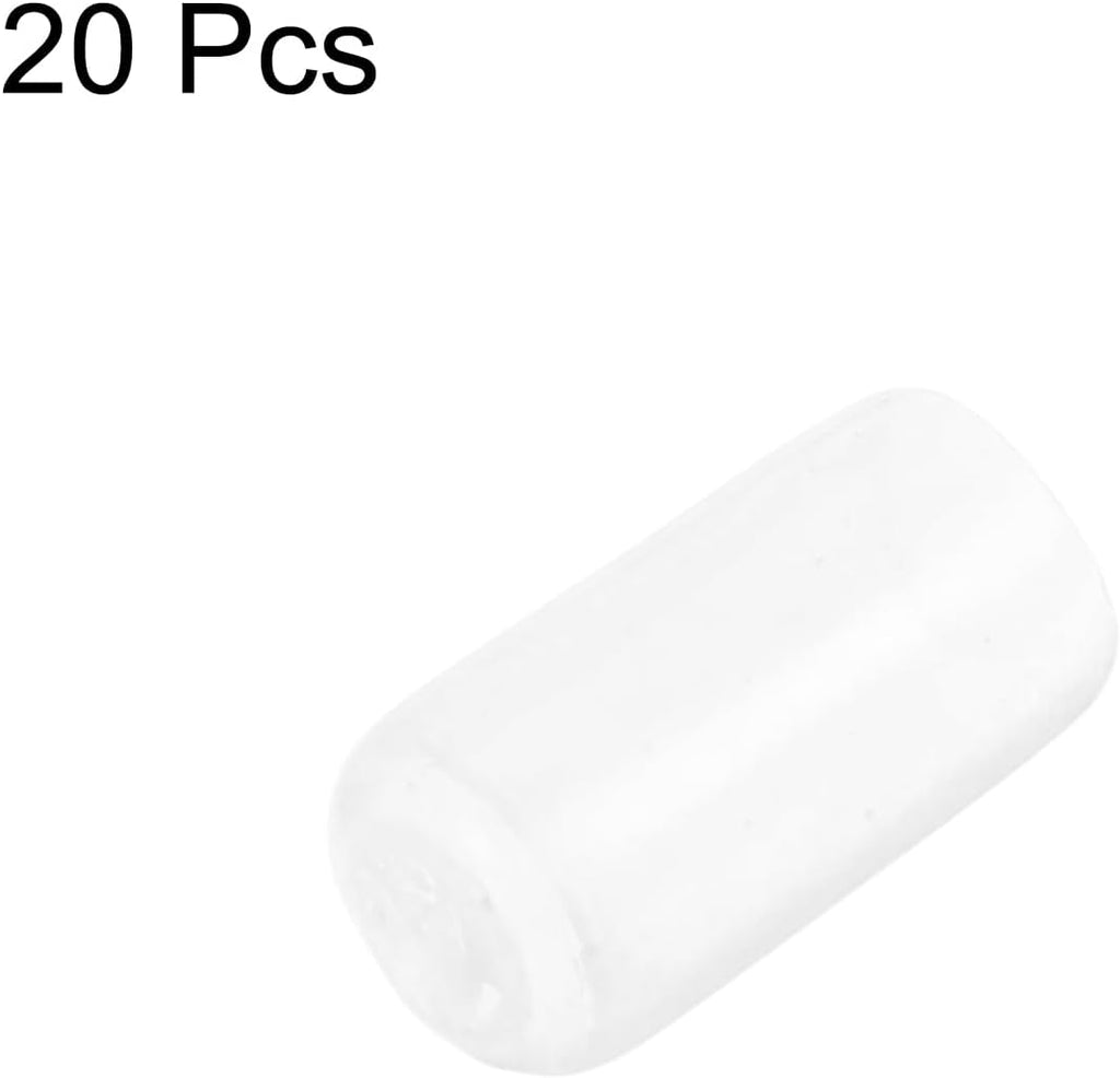 uxcell 20pcs Rubber End Caps Protective Caps 8.5mm ID Vinyl PVC Round Tube Bolt Cap Cover Screw