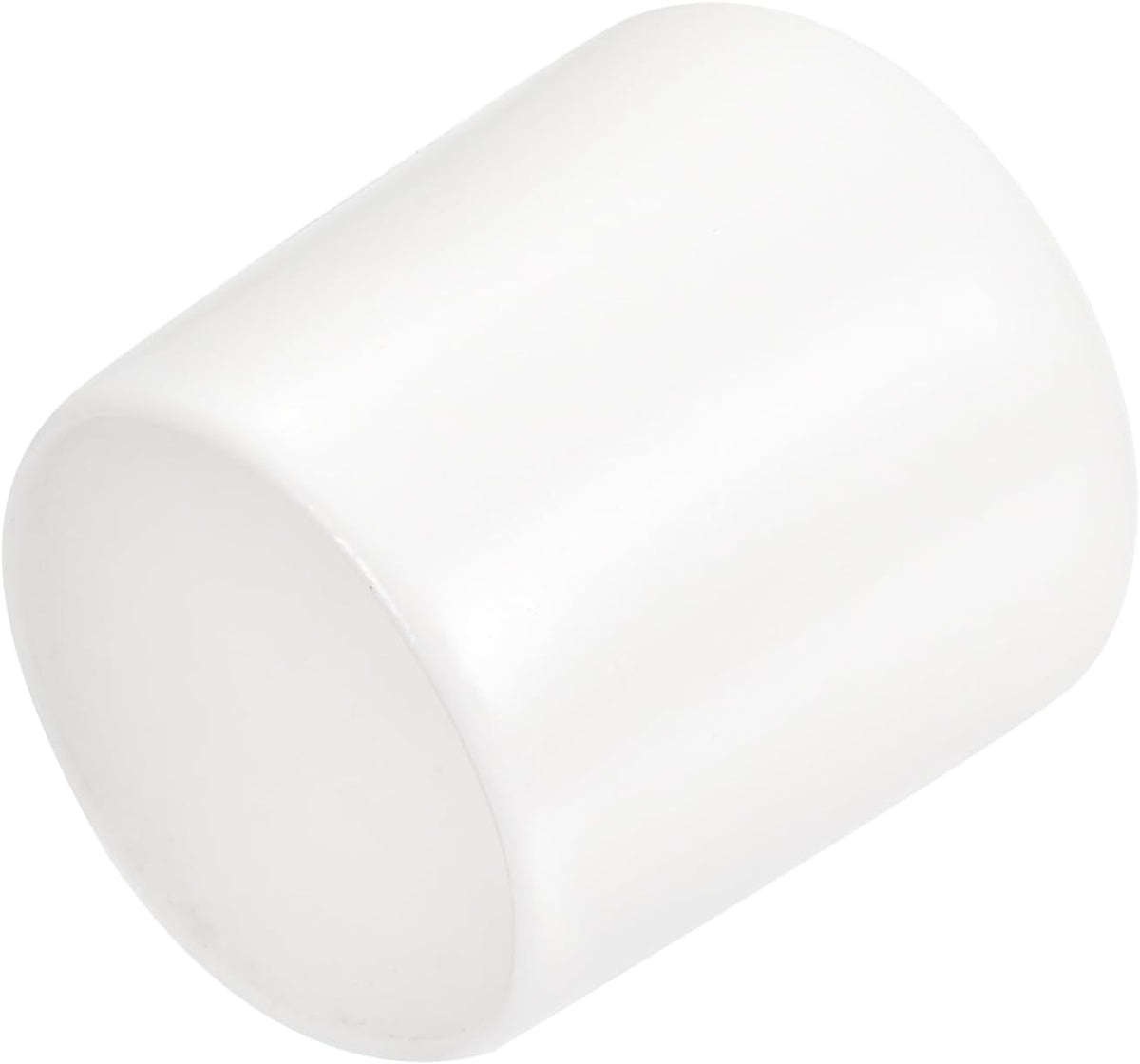 uxcell 20pcs Rubber End Caps 24mm ID Vinyl Round End Cap Cover Screw Thread Protectors White