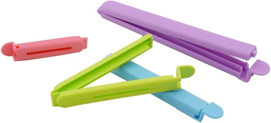 Tmflove 12 PCS Sealing Clips for Food and Snack Bag(2.75 in, 4.33 in, 6.29 in)