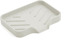 Sponge Holder with Drain Spout, Silicone Sponge Tray for Kitchen Sink, Rubber Soap Dish for Shower
