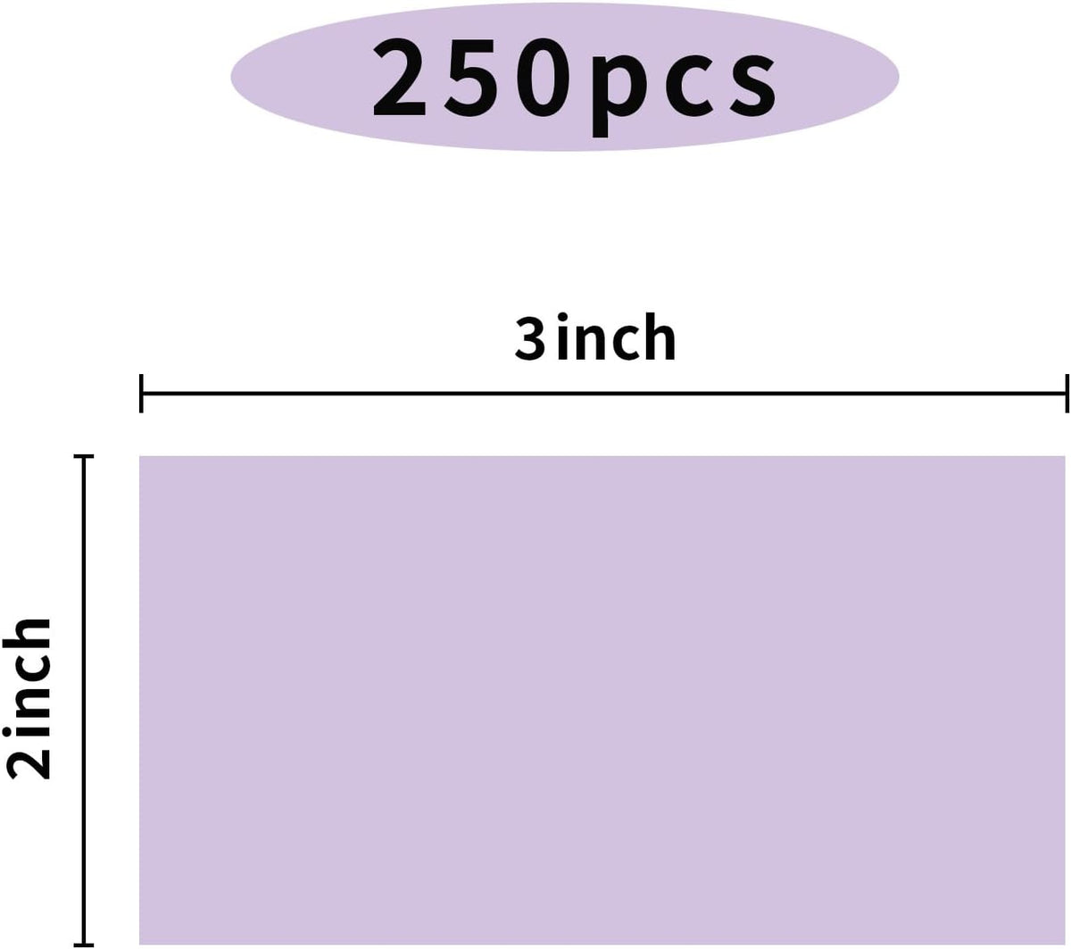 STARLIBOO Colored Labels Stickers 3 x 2 Inch, Rectangle Moving Labels Stickers, 250Pcs Garage Sale