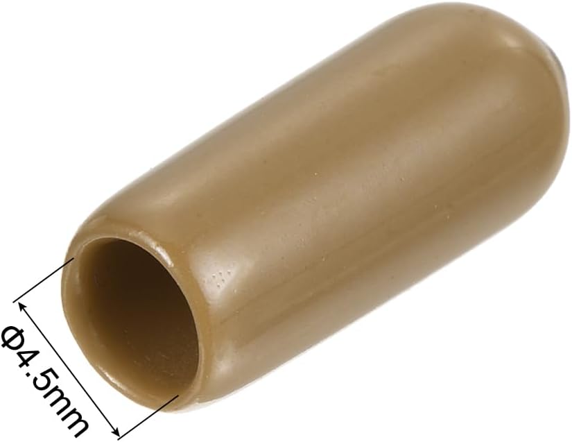 uxcell 20pcs Rubber End Caps 4.5mm(3/16") ID Vinyl PVC Round Tube Bolt Cap Cover Screw Thread