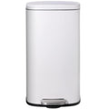AthLike Trash Can, Stainless Steel Kitchen Garbage Can, Step Waste Bin with Hinged Lid and