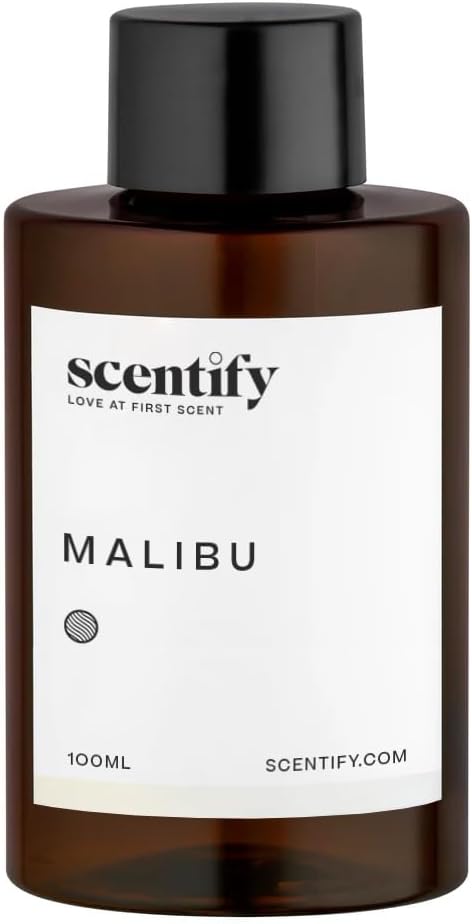 Scentify Malibu Aroma Oil Refill Scent for Oil Diffusers - Lemon, White Tea, Thyme, Cedar, Musk