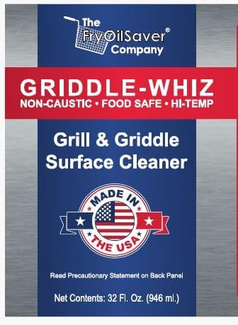 Griddle-Whiz Grill & Griddle Cleaner (4-Pack) | Removes Grease, Food Residue, Burnt On Organics |