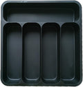 Utensil Silverware Drawer Organizer for Kitchen: Durable Flatware Tray with Dividers, Plastic