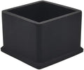 Flyshop Non-Slip Thick Rubber Leg Tips Floor Protectors Square Chair Leg Caps 38 x 38 mm, 1-1/2" x