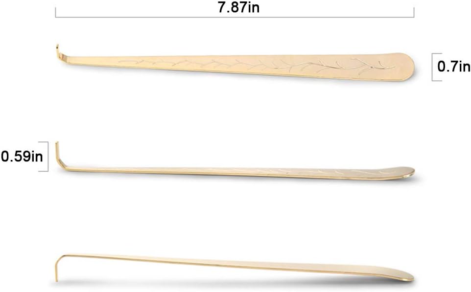 Candle Wick Dippers Candle Wick Hook Candle Accessories for Put Out Extinguish Candle Wick, Gold