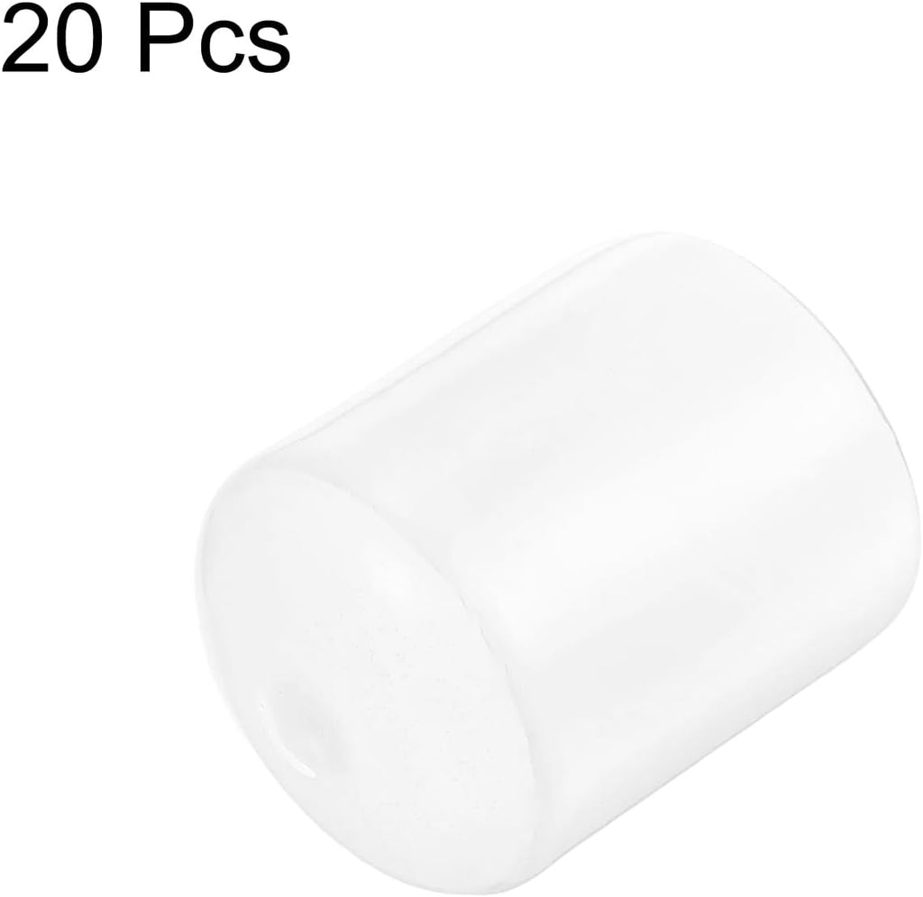 uxcell 20pcs Rubber End Caps Protective Caps 26mm(1 Inch) ID Vinyl PVC Round Tube Bolt Cap Cover