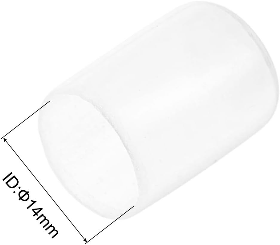 uxcell 20pcs Rubber End Caps Protective Caps 14mm ID Vinyl PVC Round Tube Bolt Cap Cover Screw