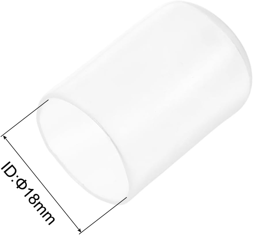 uxcell 20pcs Rubber End Caps Protective Caps 18mm ID Vinyl PVC Round Tube Bolt Cap Cover Screw