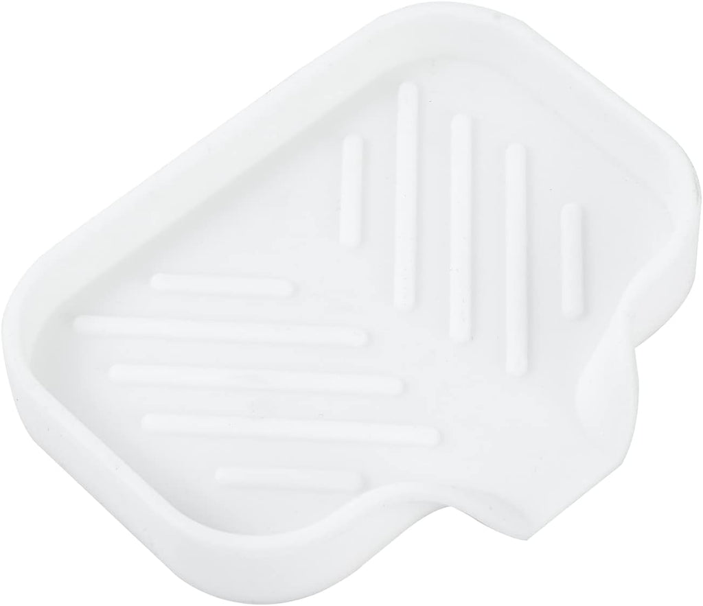 Silicone Bathroom Soap Dishes with Drain Spout-Bathroom and Kitchen Sink Organizer,Sponge