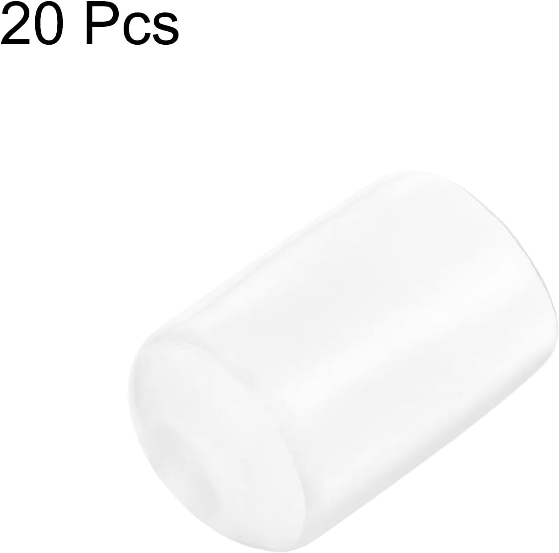 uxcell 20pcs Rubber End Caps Protective Caps 18mm ID Vinyl PVC Round Tube Bolt Cap Cover Screw