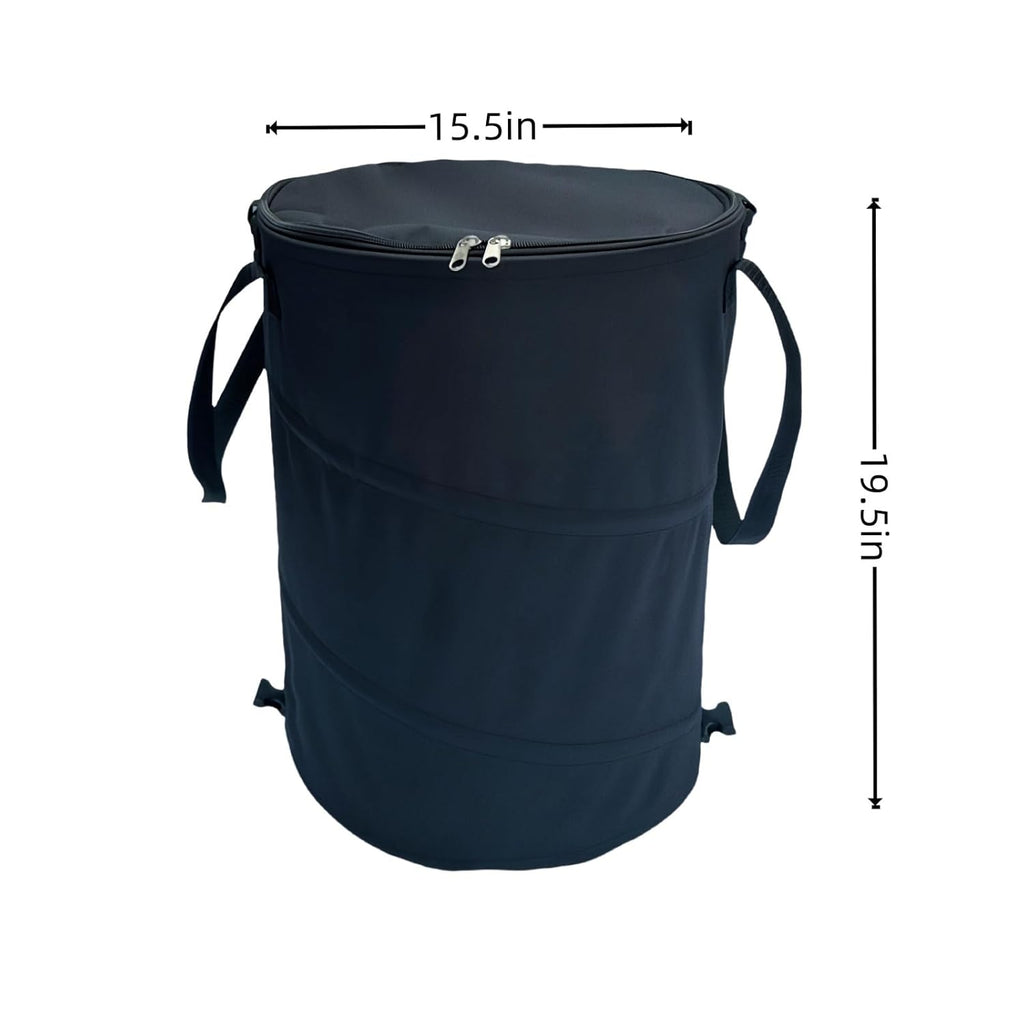 Collapsible Trash can with lid,Foldable Camping Trash can,Pop-up Trash can with lid,Outdoor Trash