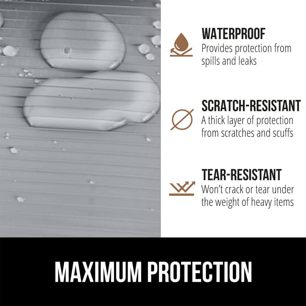 GORILLA GRIP DuraGuard Shelf Liner, 24x30 Non-Adhesive Cabinet Liners for Kitchen Drawers, Shelves