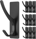 Self Adhesive Coat Hooks for Hanging, Heavy Duty Stainless Double Wall Hook for Towel, Backpack