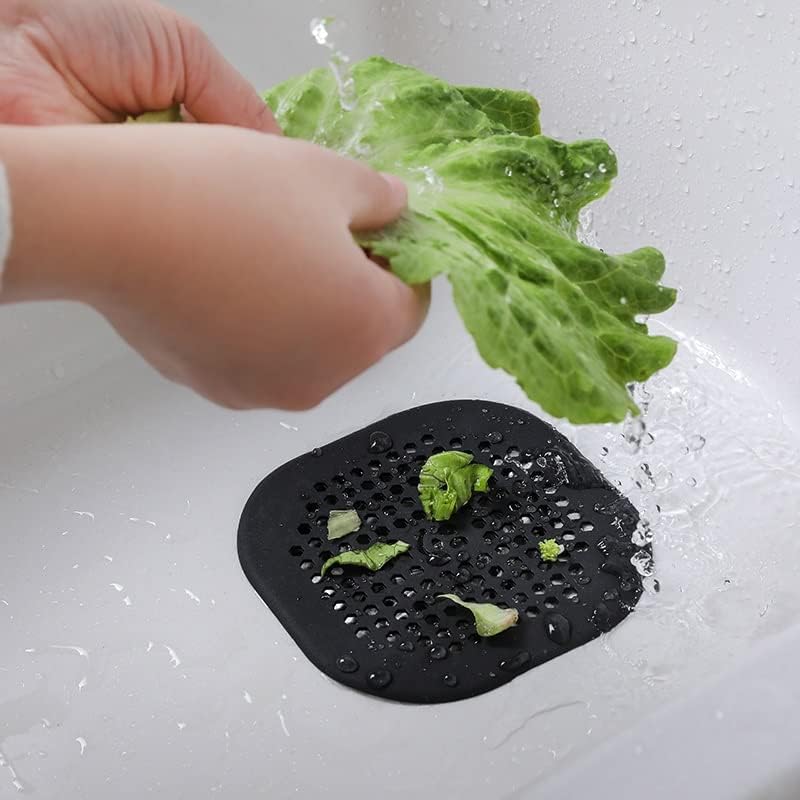 2 Pack Drain Cover Hair Catcher Drain Plug Hair Stopper Drain Protector for Shower Bathroom