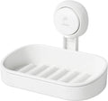LEVERLOC Soap Dish Holder for Shower Suction Cup Wall Mounted Self Draining NO-Drilling Removable