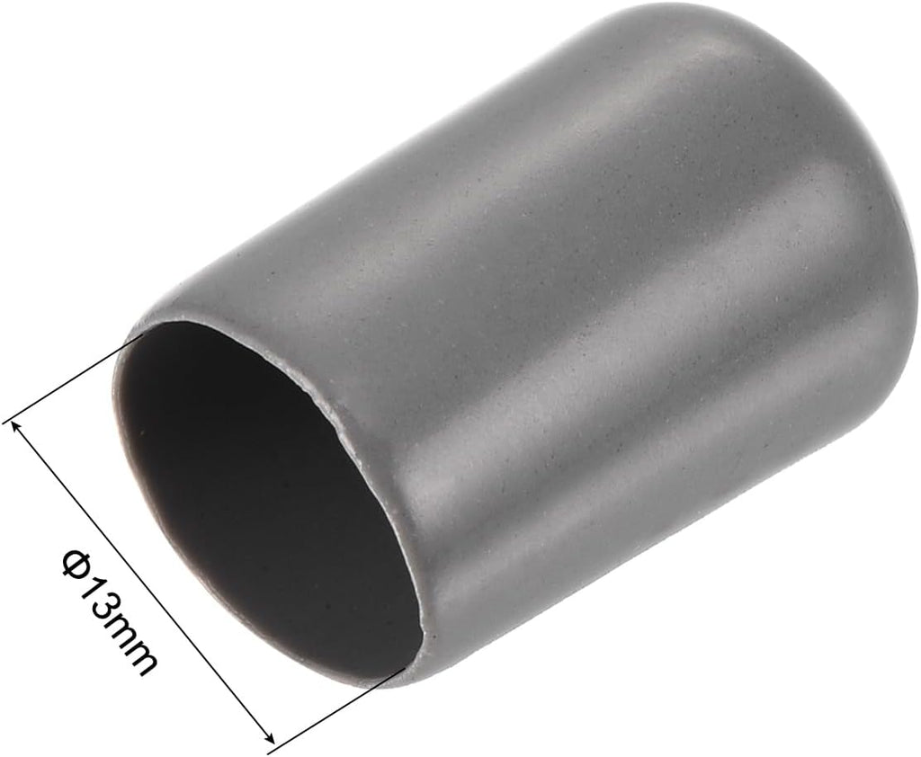 uxcell 20pcs Rubber End Caps 13mm ID Vinyl PVC Round Tube Bolt Cap Cover Screw Thread Protectors