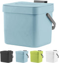 LALASTAR Kitchen Compost Bin, Hanging Trash Can with Lid for Kitchen Cabinet Door, Under Sink, Wall