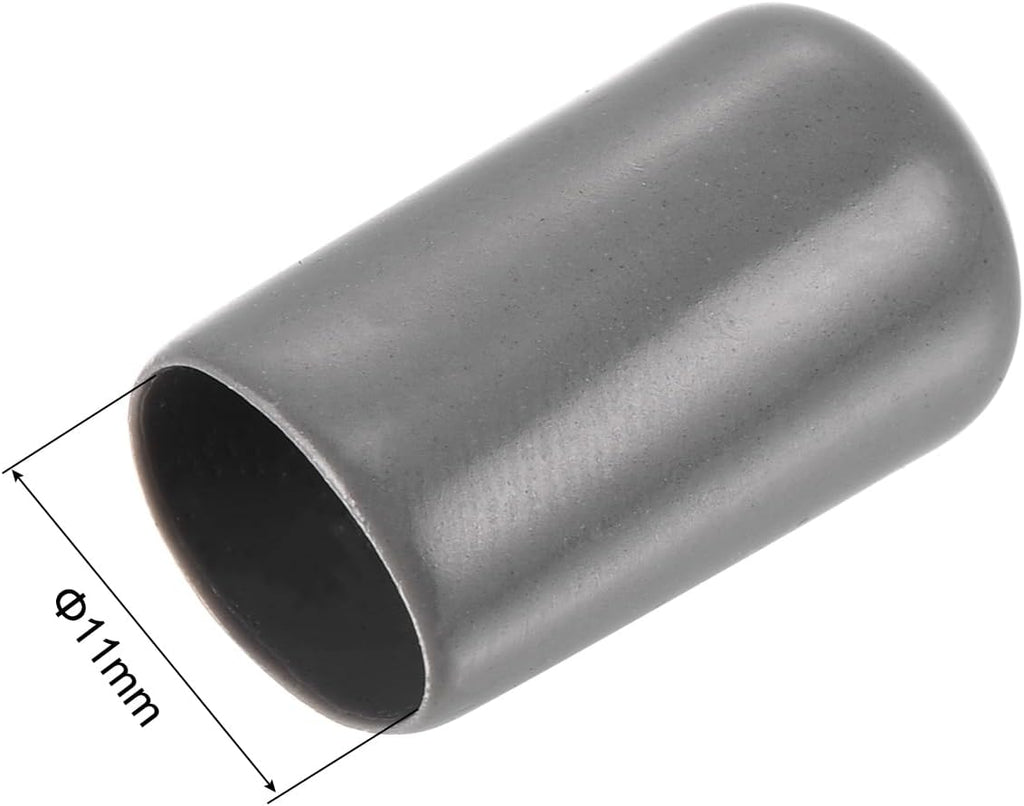 uxcell 20pcs Rubber End Caps 11mm ID Vinyl PVC Round Tube Bolt Cap Cover Screw Thread Protectors