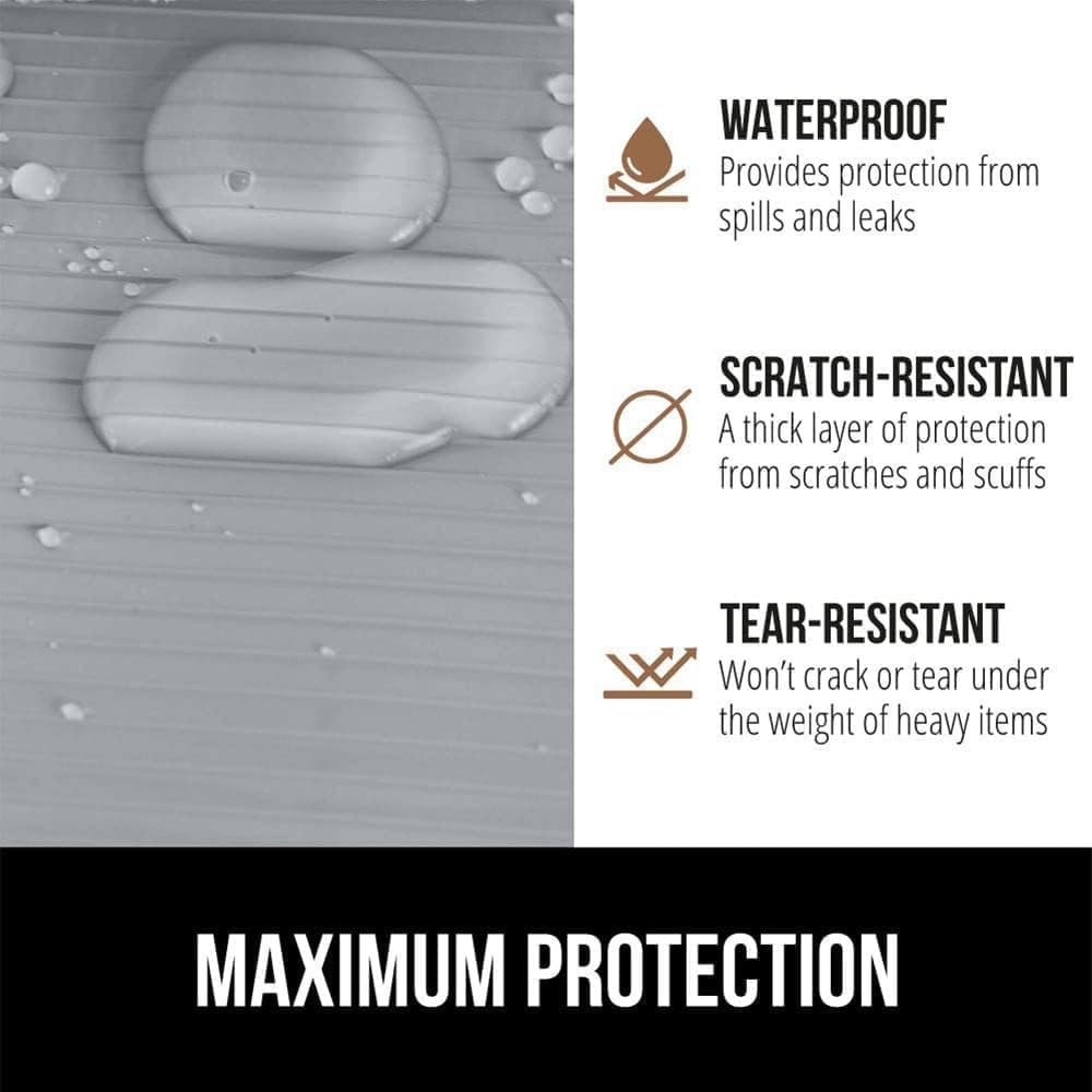 GORILLA GRIP DuraGuard Shelf Liner, 24x30 Non-Adhesive Cabinet Liners for Kitchen Drawers, Shelves