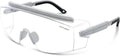 UKNOW Safety Goggles Over Glasses, Safety Glasses Anti Fog Wraparound Eye Protection, Protective