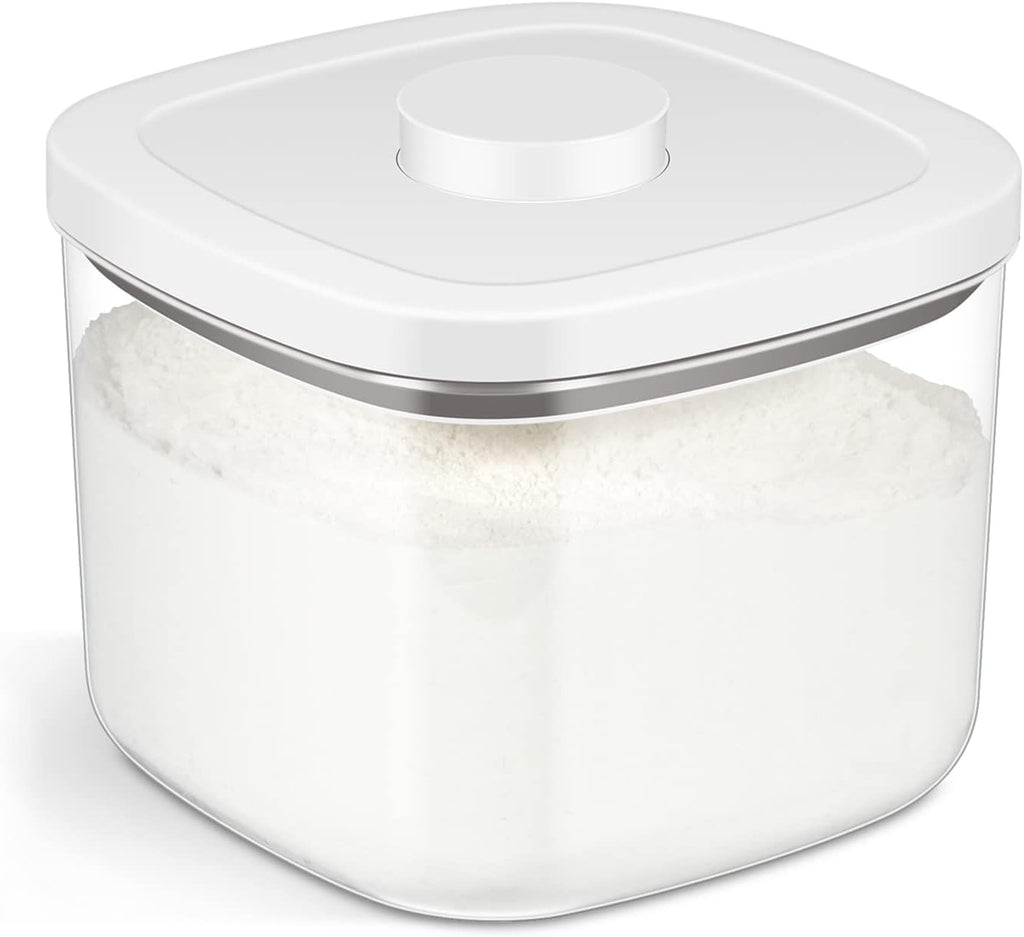 Airtight Rice Container 10 Lbs, Clear Plastic Food Storage Container Bin For Flour Sugar, Dry Food