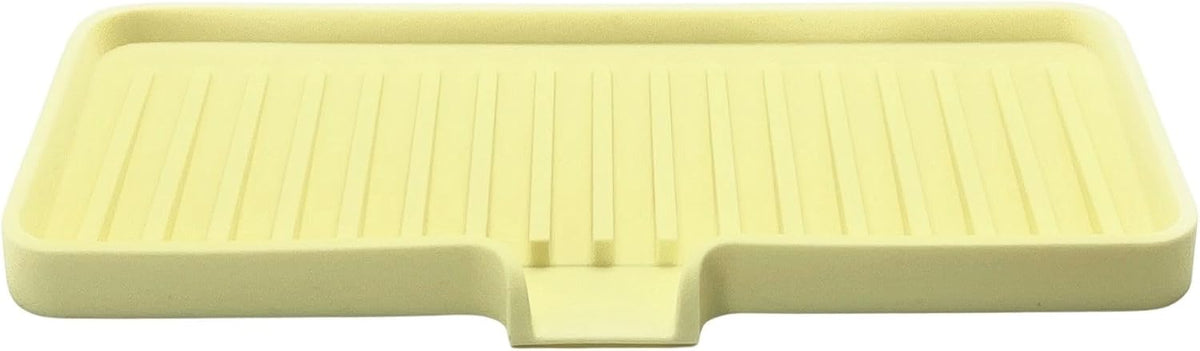 Happitasa Silicone Soap Dish Tray and Sponge Holder with Drain Chute | Bathroom and Kitchen Sink