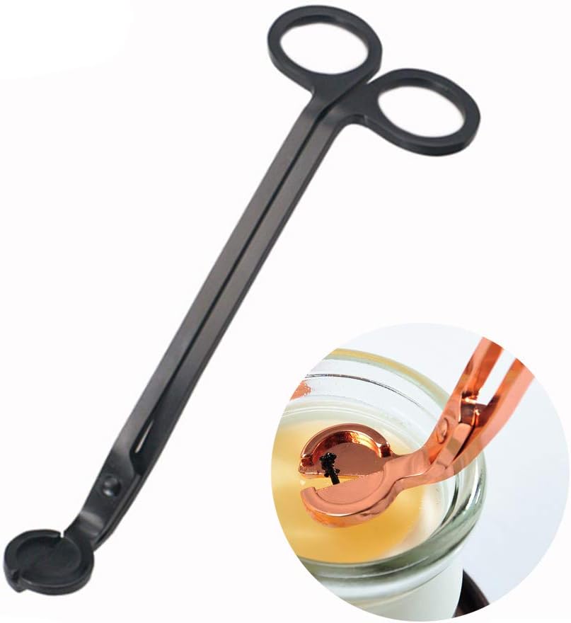 Candle Wick Trimmer Candle Wick Clipper Wick Cutter Scissor, Black