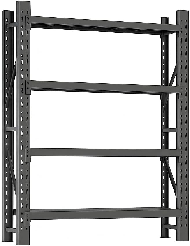 Storage Shelves Heavy Duty, Metal Garage Shelving Units, 4 Tier Storage Rack Shelf, Steel