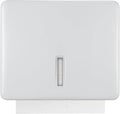 Multifold Paper Towel Dispenser Wall Mount (White) – Large Capacity C-Fold, Trifold, and Folded