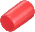 uxcell 20pcs Rubber End Caps 10.5mm ID Vinyl Round Tube Bolt Cap Cover Thread Protectors Red