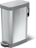 Glad Slim Trash Can with Clorox Odor Protection - Narrow Kitchen Garbage Bin with Soft Close Lid