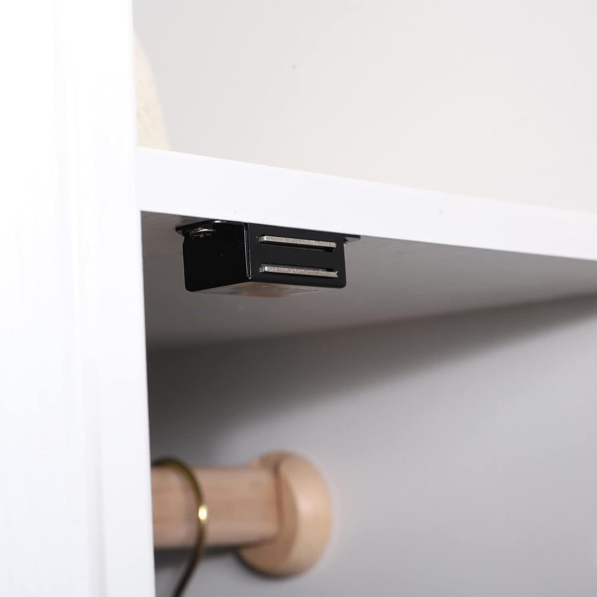 Mousike Cabinet Magnets 30lb Black Door Magnets with Strong Magnetic for Kitchen Cupboard Wardrobe