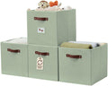 DECOMOMO Storage Baskets, 13x15x13 Storage Cube Bins with Labels for Organizing Shelves Kallax
